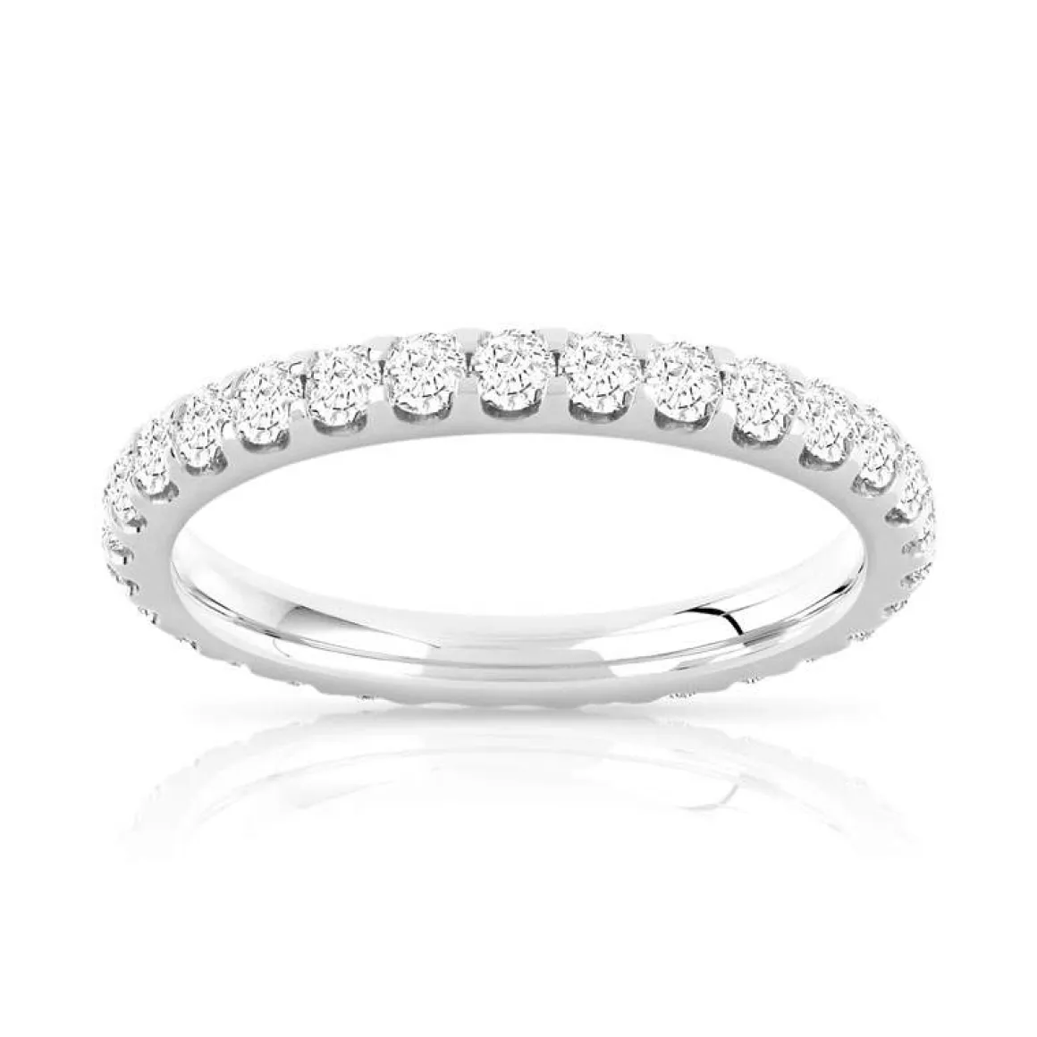 Alliance or 750 blanc diamant