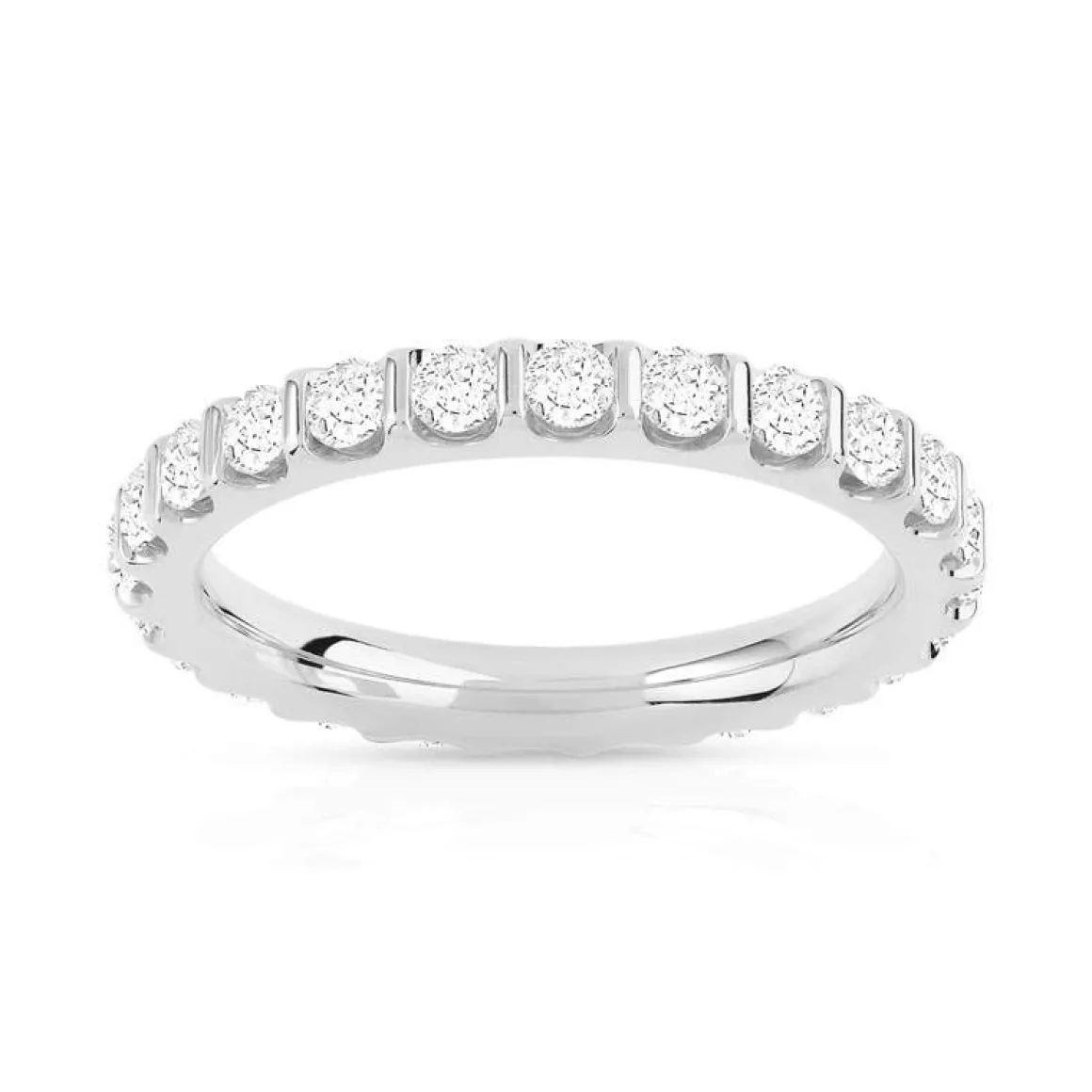 Alliance or 750 blanc diamant