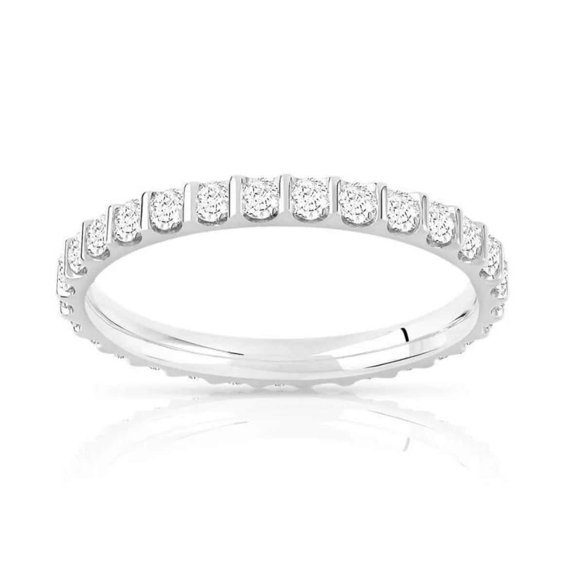 Alliance or 750 blanc diamant