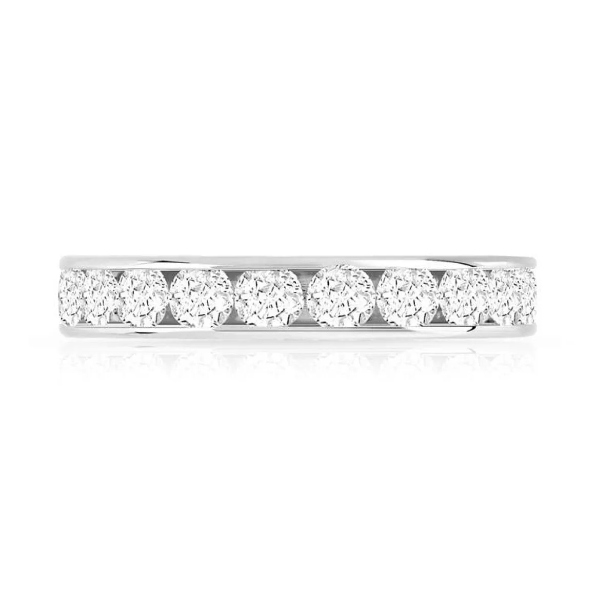 Alliance or 750 blanc diamant