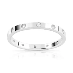 Alliance or 375 blanc diamant