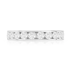 Alliance or 750 blanc diamant H/SI