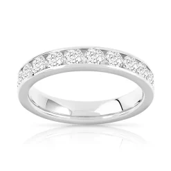 Alliance or 750 blanc diamant H/SI