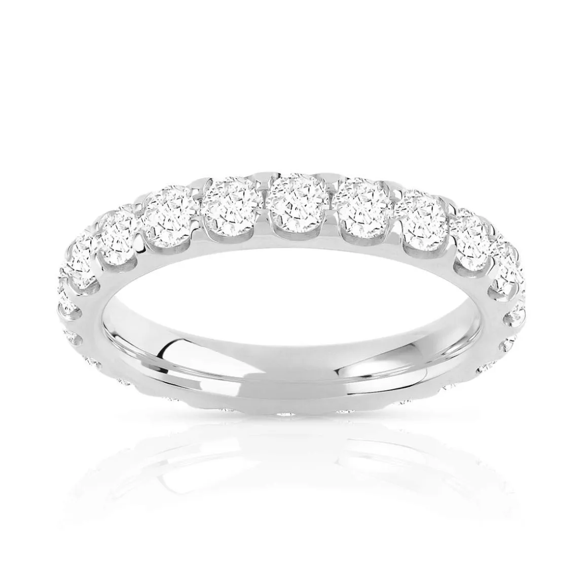 Alliance or 750 blanc diamant H/SI