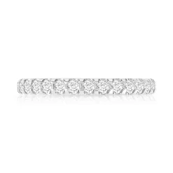 Alliance or 750 blanc diamant H/SI