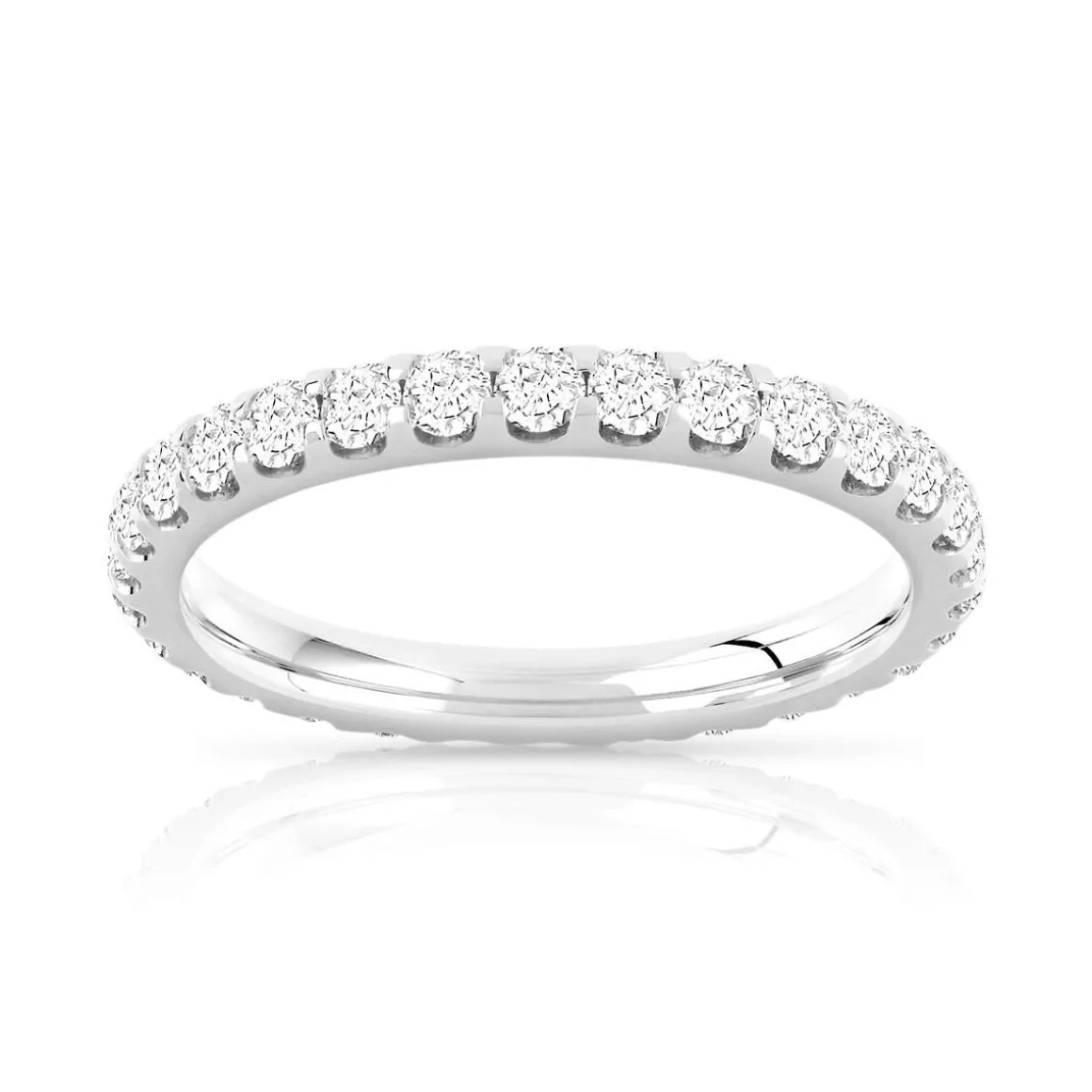 Alliance or 750 blanc diamant H/SI