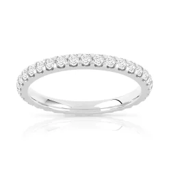 Alliance or 750 blanc diamant H/SI
