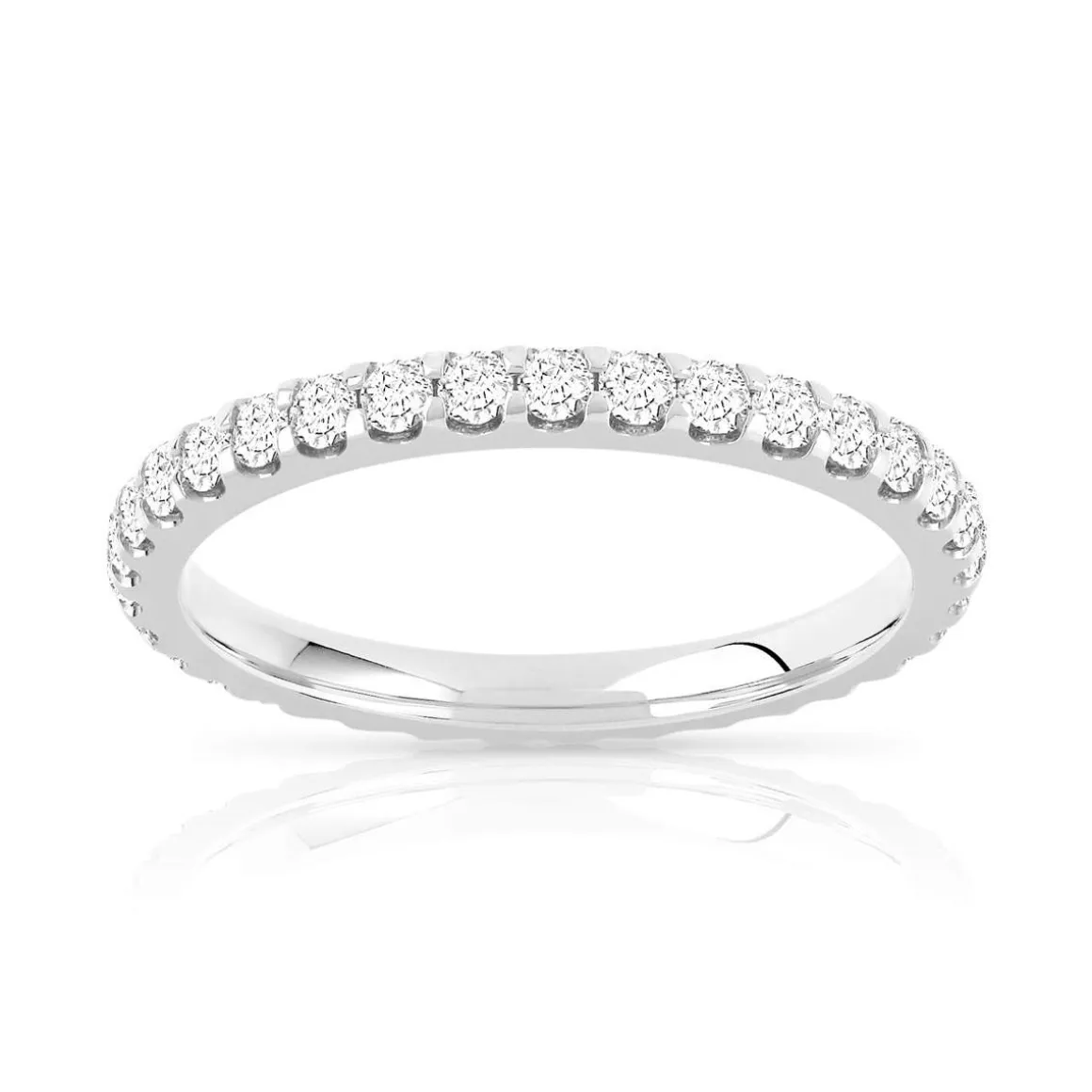 Alliance or 750 blanc diamant H/SI