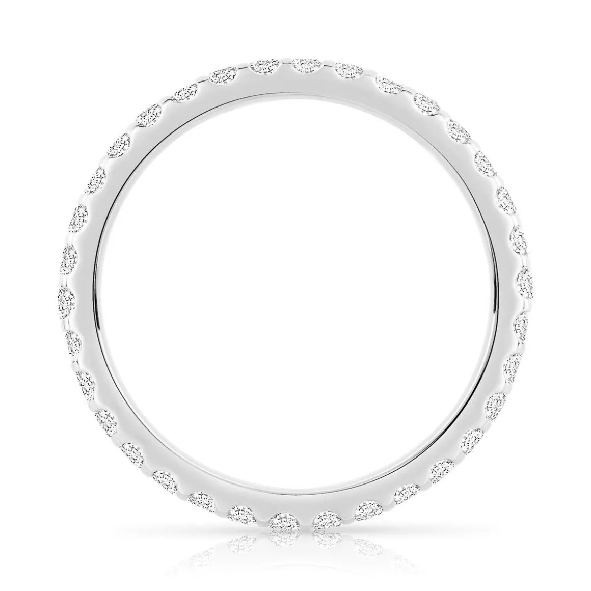 Alliance or 750 blanc diamant H/SI