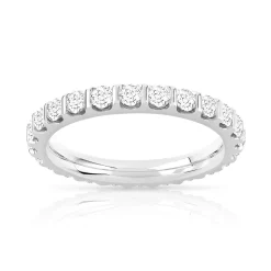 Alliance or 750 blanc diamant H/SI