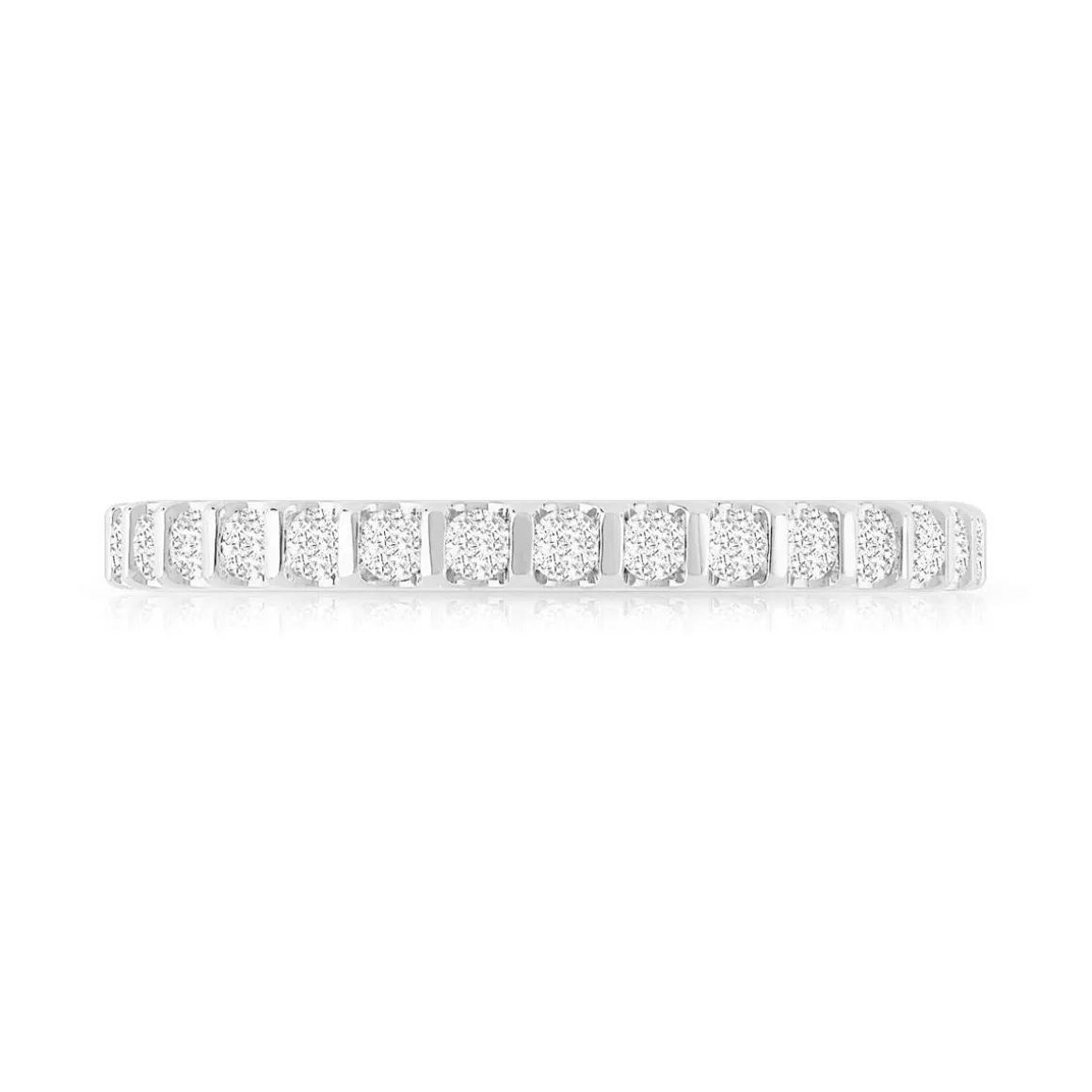Alliance or 750 blanc diamant H/SI