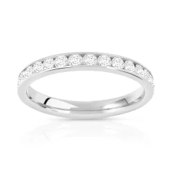 Alliance or 750 blanc diamant H/SI