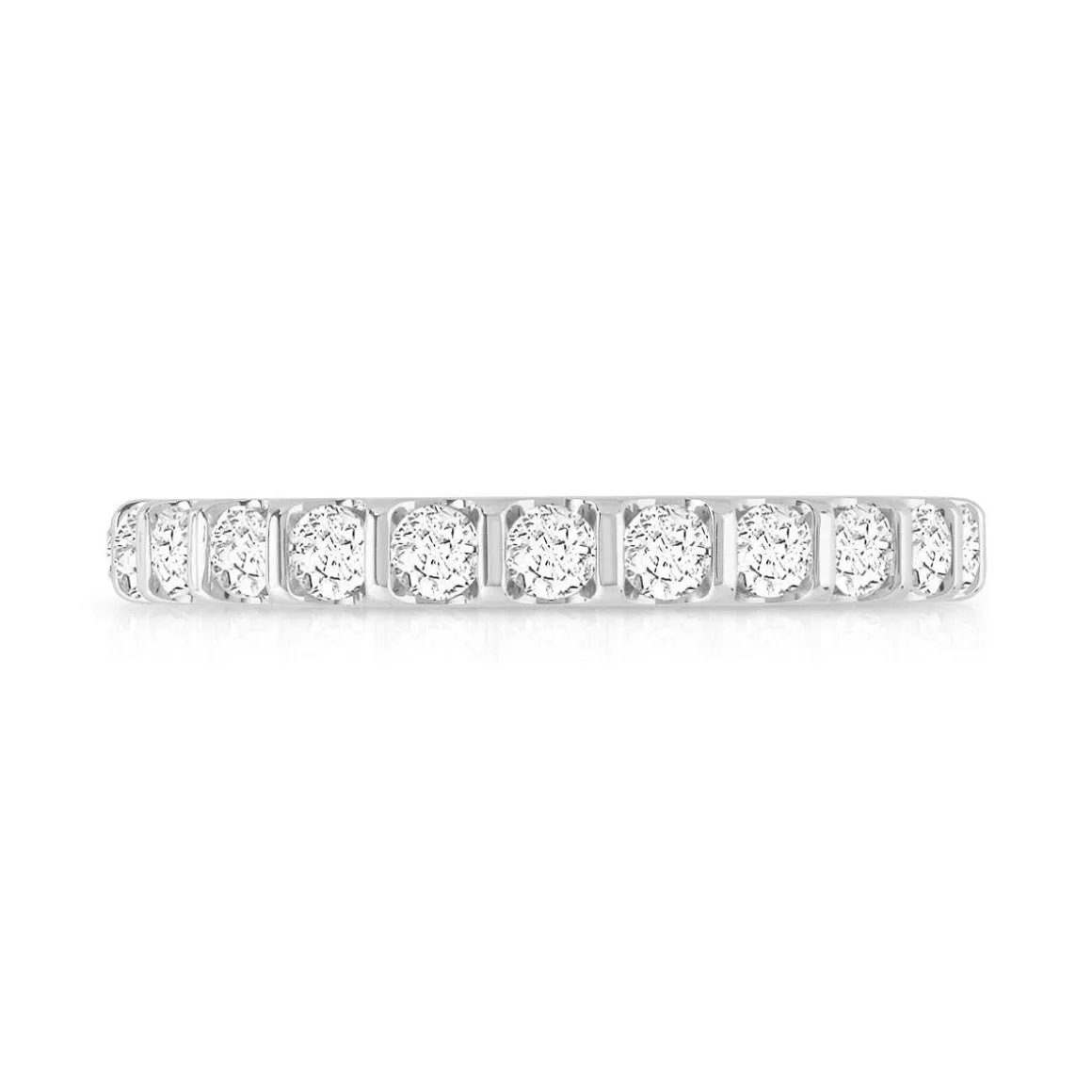 Alliance or 750 blanc diamant H/SI