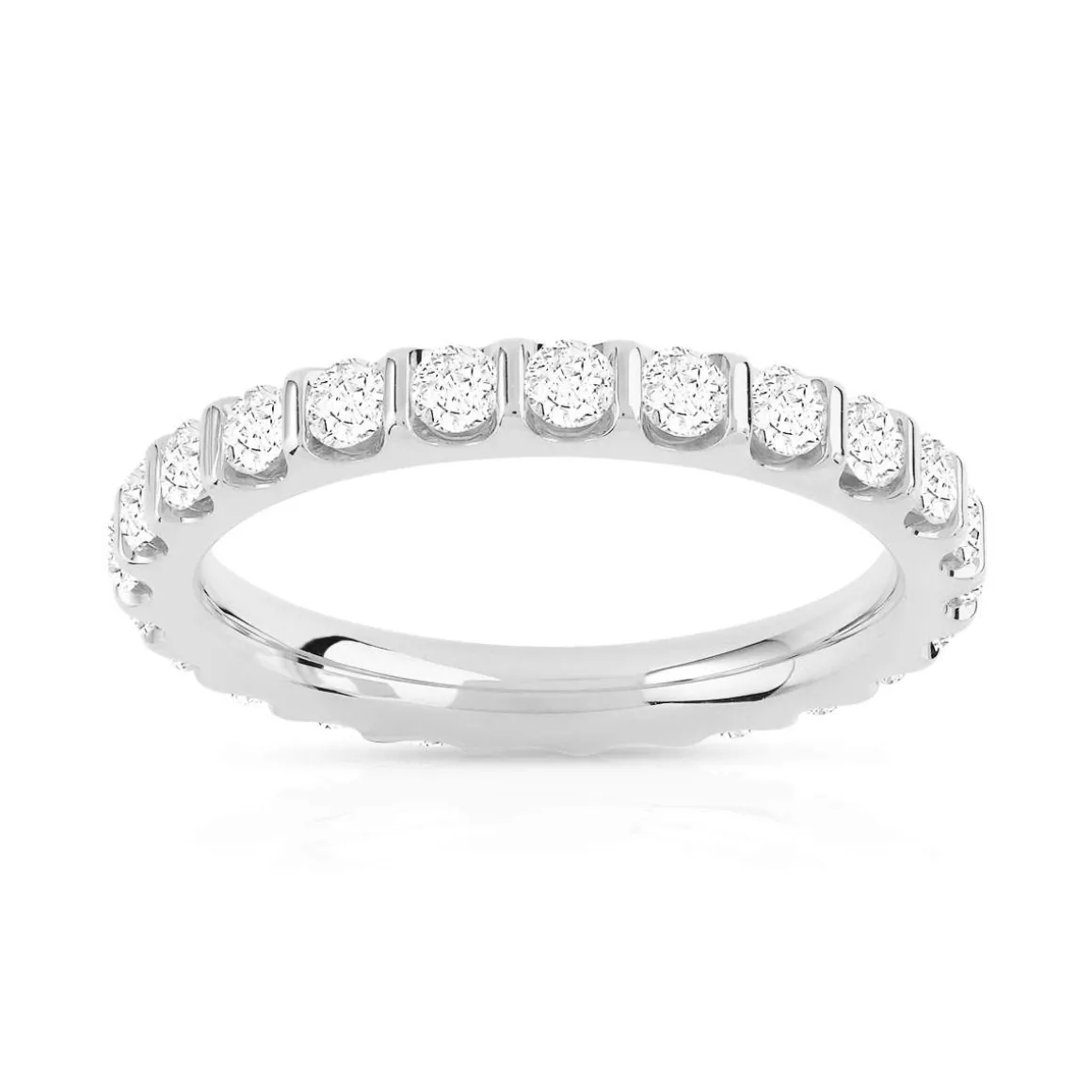 Alliance or 750 blanc diamant H/SI
