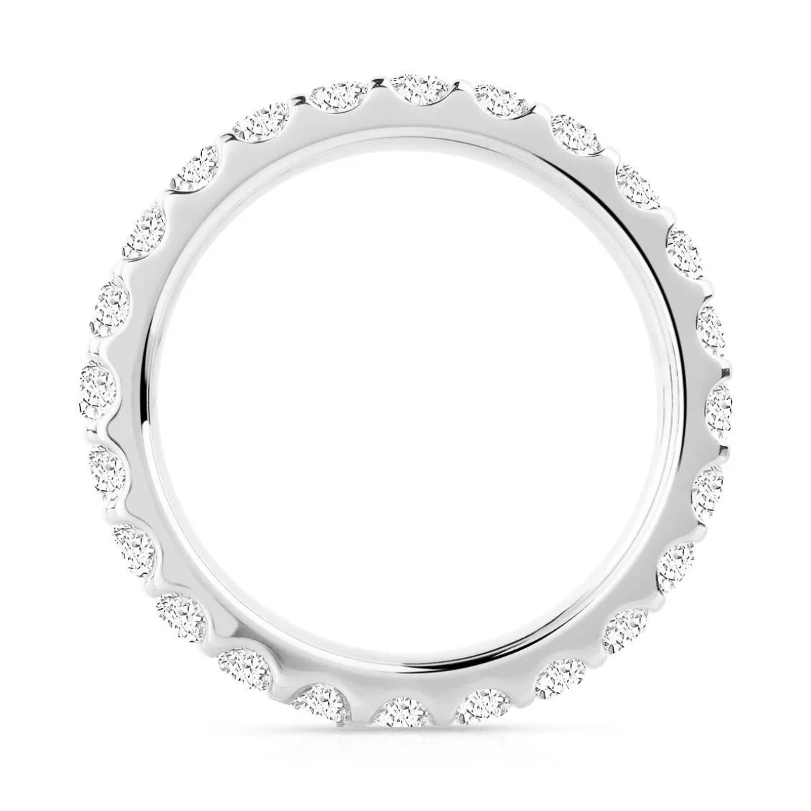 Alliance or 750 blanc diamant H/SI