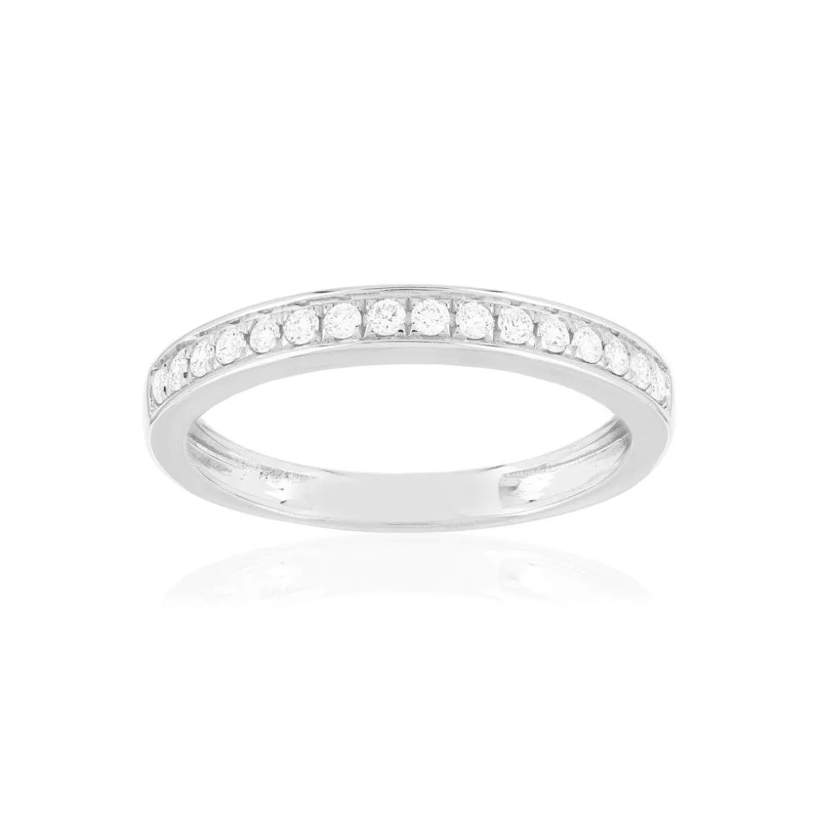 ALLIANCE or 750 blanc diamants