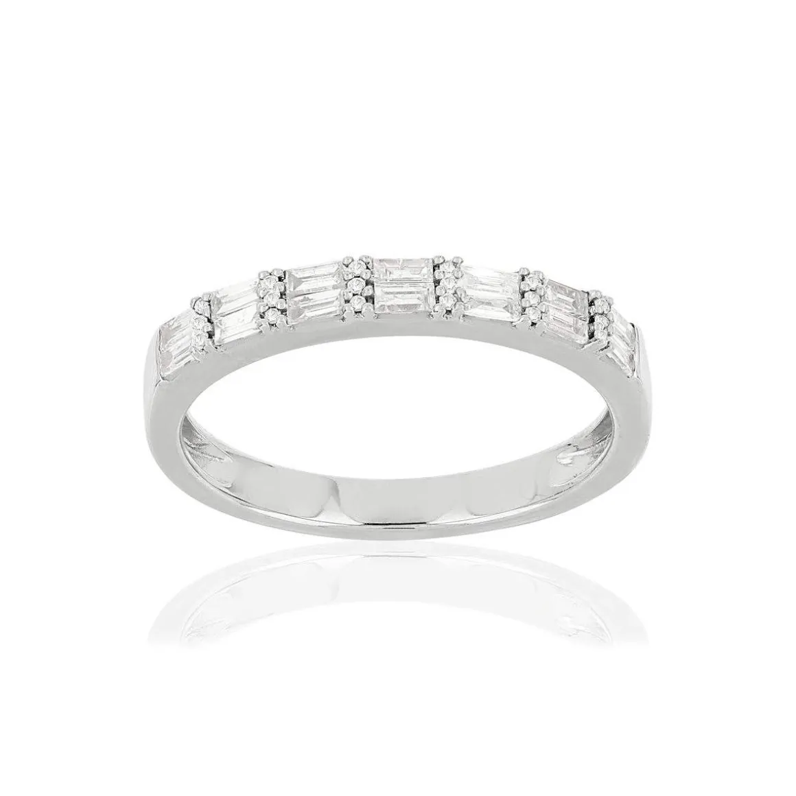 Alliance or blanc 750 diamants 0.20 ct 2.4 mm