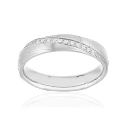 Alliance or 375 blanc diamants HP1 0.06 carat