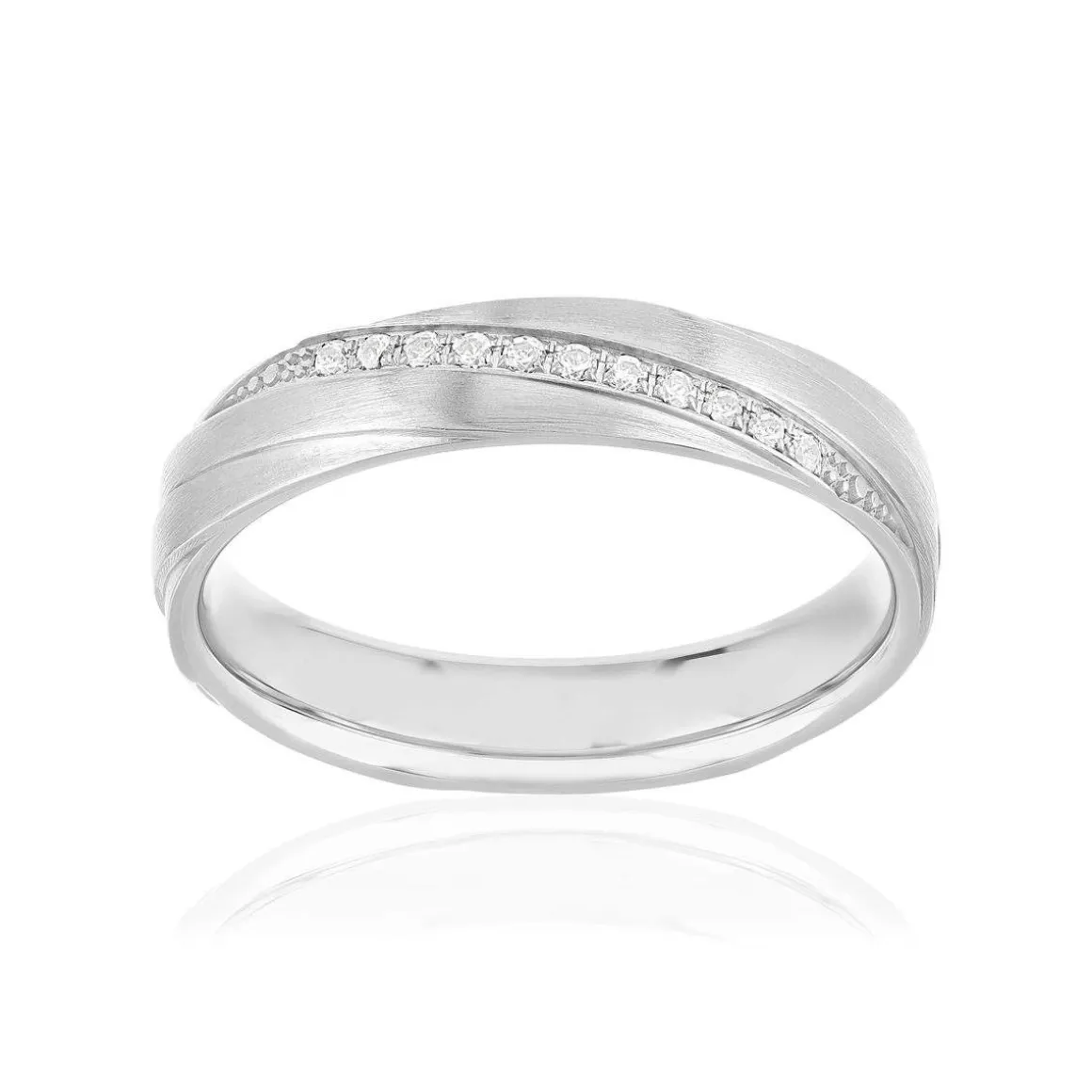 Alliance or 375 blanc diamants HP1 0.06 carat