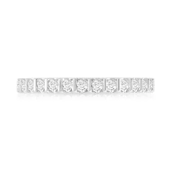 Alliance or 750 blanc diamants synthétiques 0.75 carat
