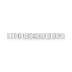 Alliance or 750 blanc diamants synthétiques 0.50ct