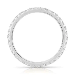 Alliance or 750 blanc diamants synthétiques 0.75 carat