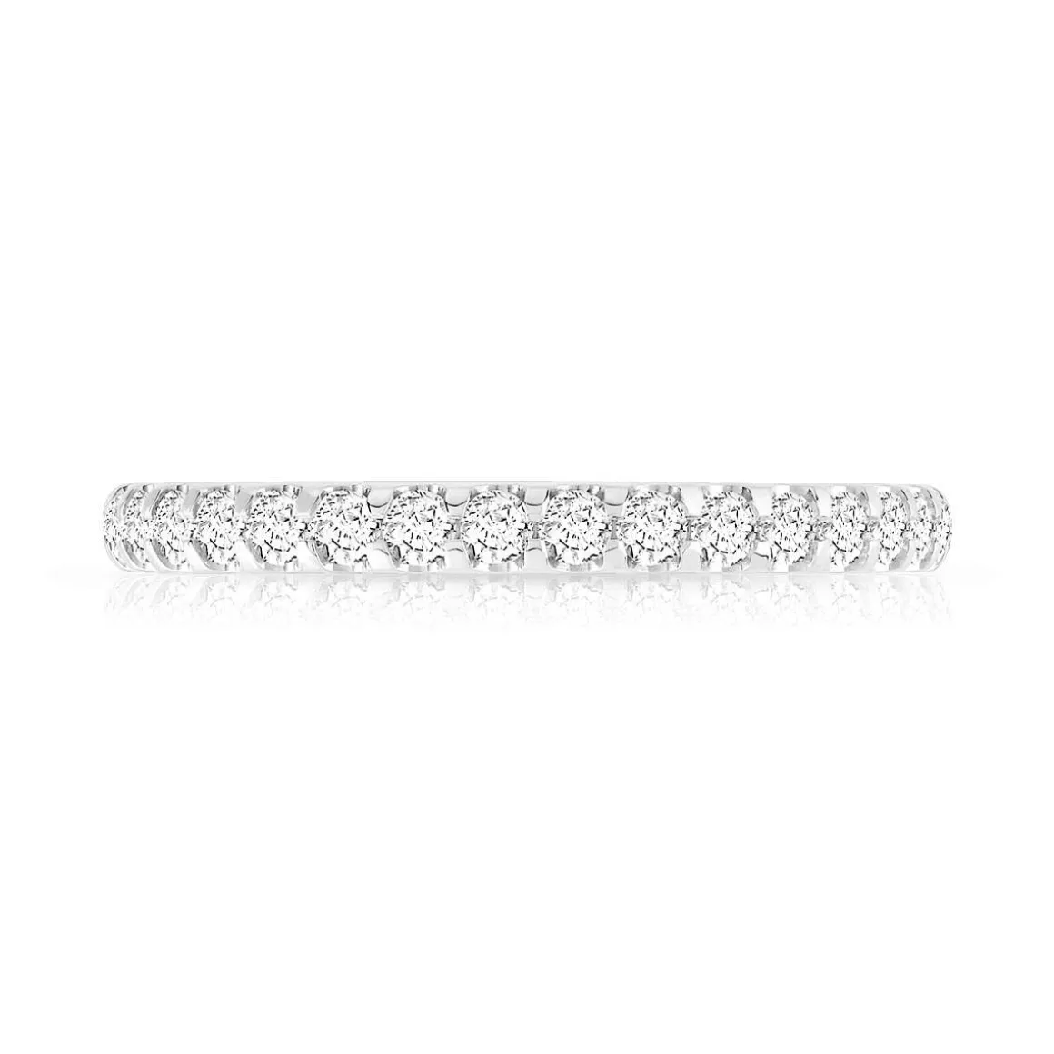 Alliance or 750 blanc diamants synthétiques 0.75 carat