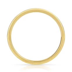 Alliance or 750 jaune demi-tour diamants 0.25 ct 2.1 mm