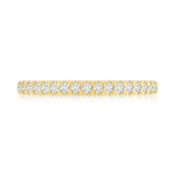 Alliance or 750 jaune diamant