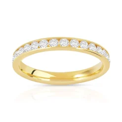 Alliance or 750 jaune diamant