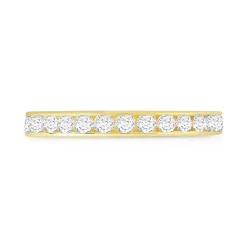 Alliance or 750 jaune diamant
