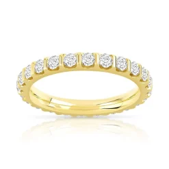 Alliance or 750 jaune diamant