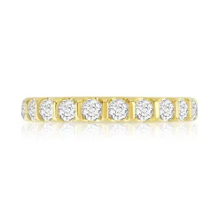 Alliance or 750 jaune diamant