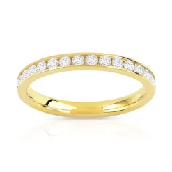 Alliance or 750 jaune diamant
