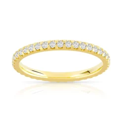 Alliance or 750 jaune diamant H/SI