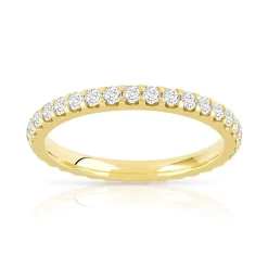 Alliance or 750 jaune diamant H/SI