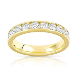 Alliance or 750 jaune diamant H/SI