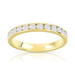 Alliance or 750 jaune diamant H/SI