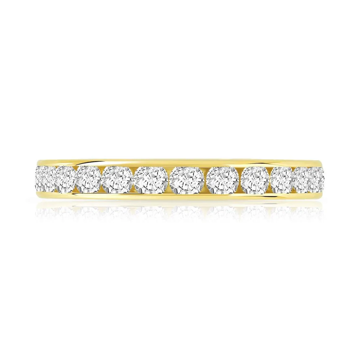 Alliance or 750 jaune diamant H/SI