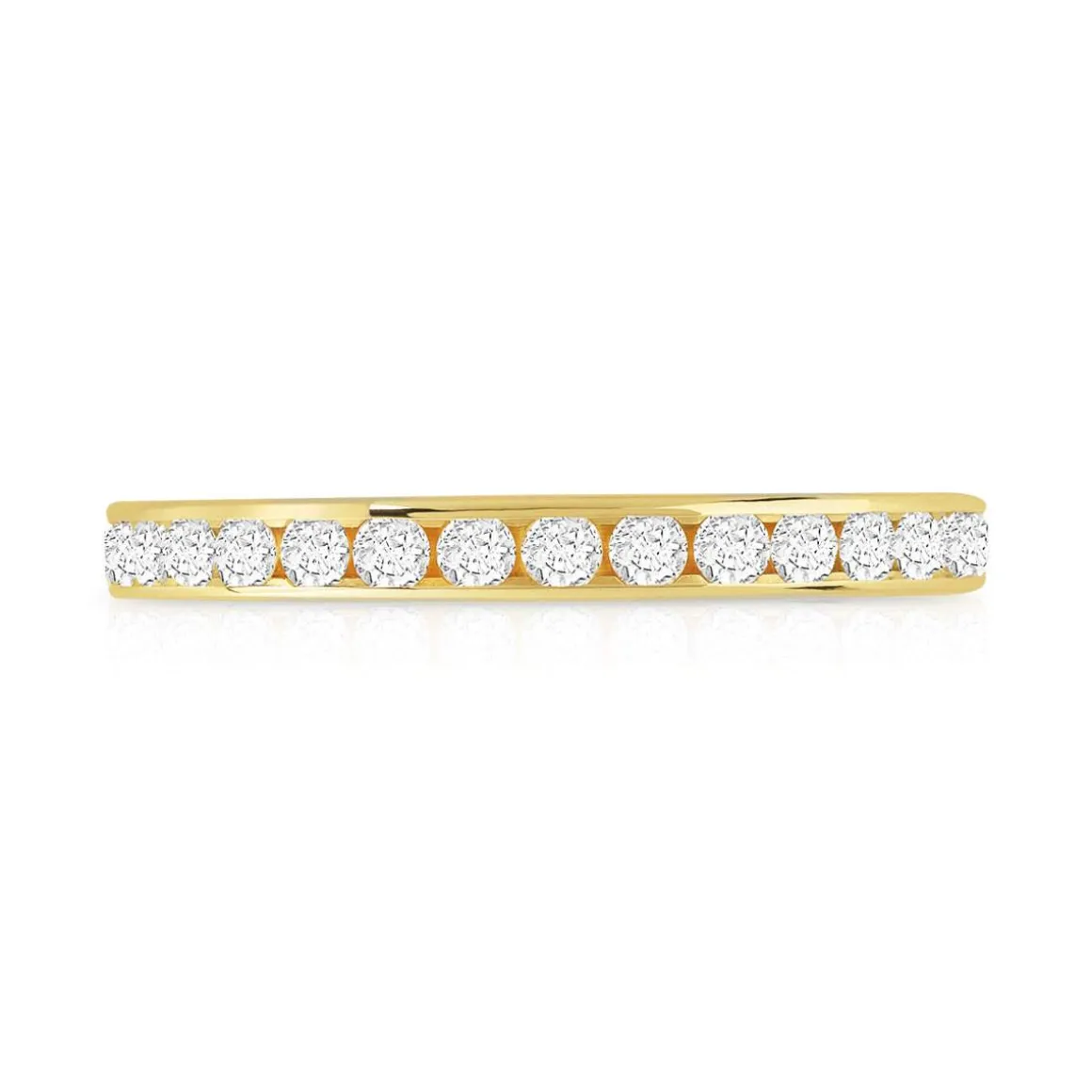 Alliance or 750 jaune diamant H/SI