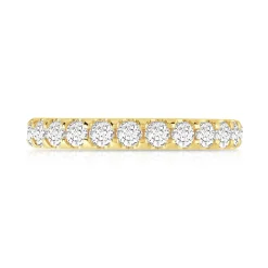 Alliance or 750 jaune diamant H/SI