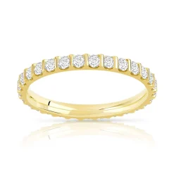 Alliance or 750 jaune diamant H/SI