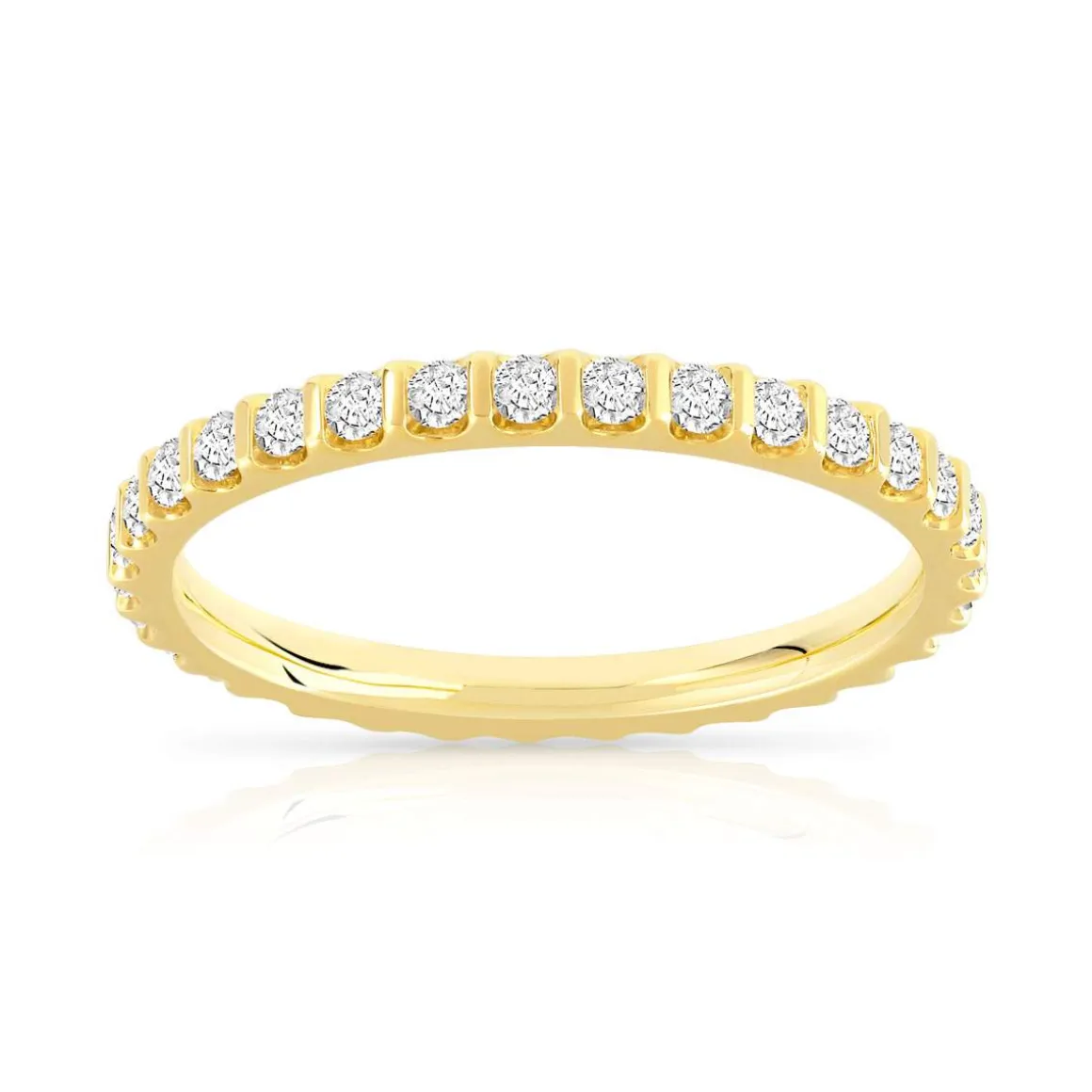 Alliance or 750 jaune diamant H/SI