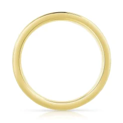 Alliance or 750 jaune diamants synthétiques 2 carats