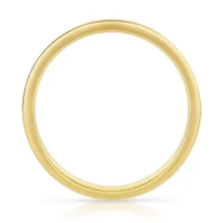 Alliance or 750 jaune diamant synthétiques 0.50 ct
