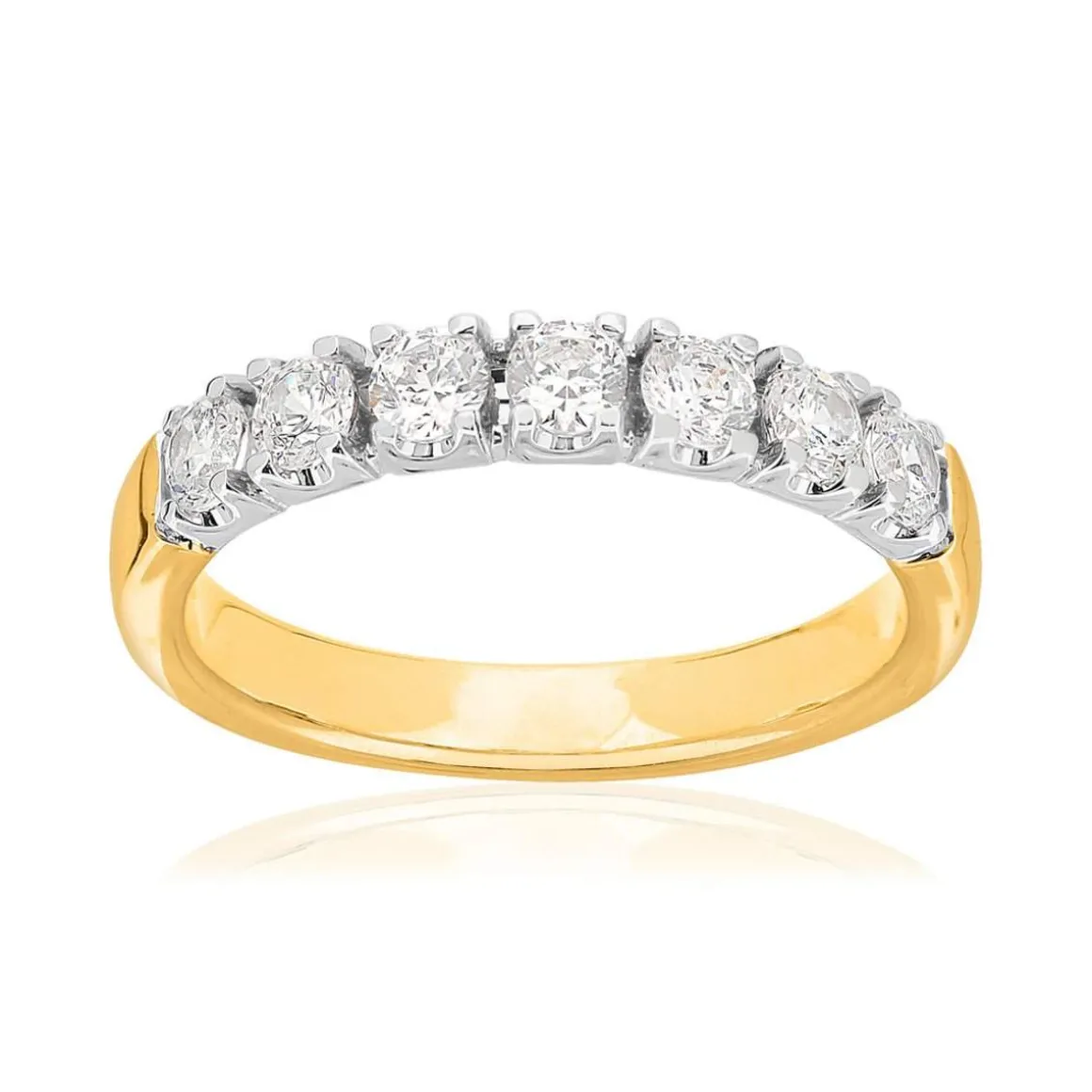 Alliance 2 ors 750 diamants synthétiques 0,7 carat