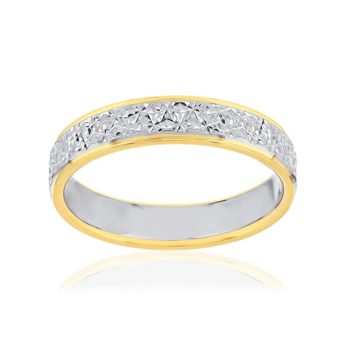 Alliance 2 ors 375 jaune et blanc 4 mm