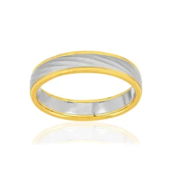 Alliance 2 ors 375 jaune et blanc 4 mm