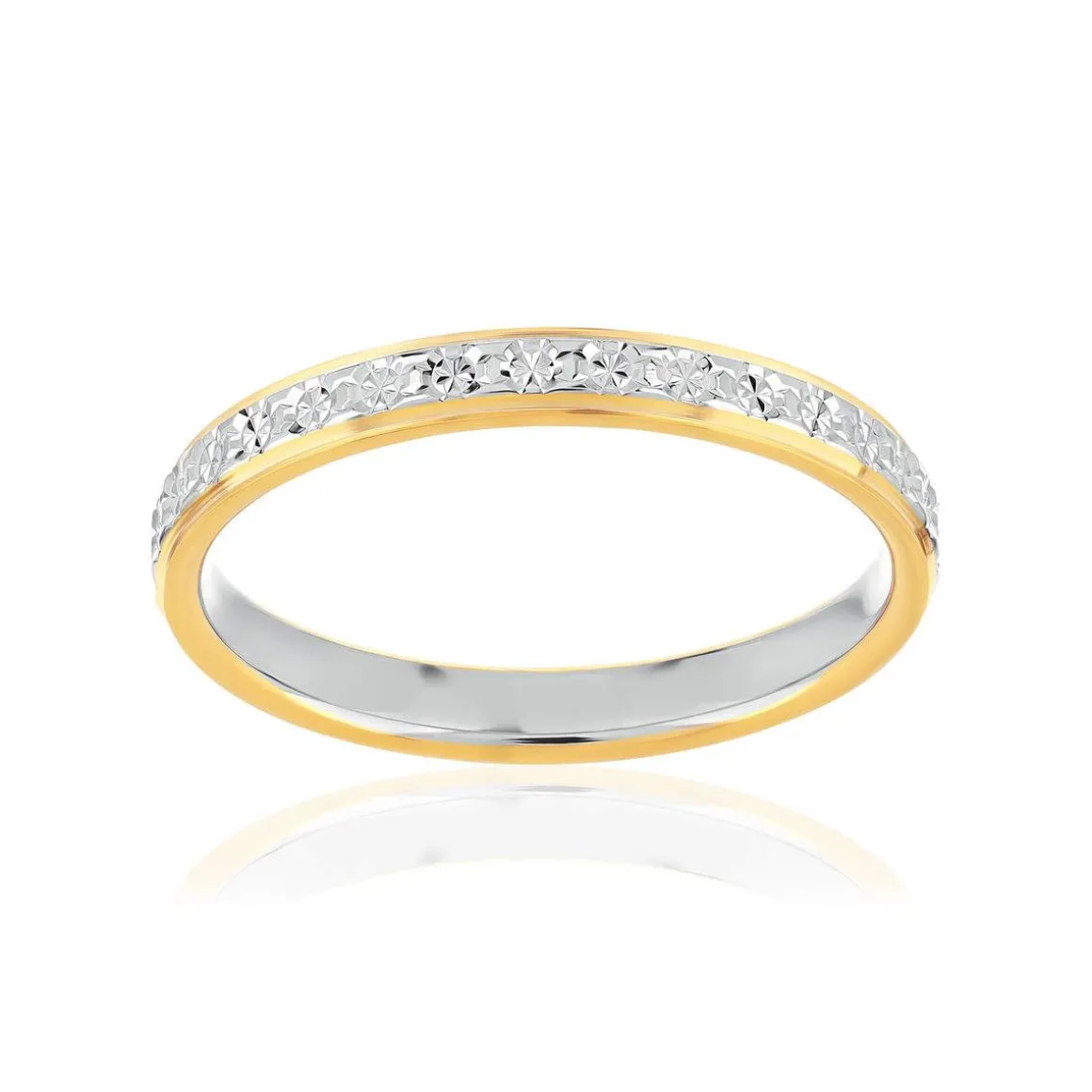 Alliance 2 ors 375 jaune et blanc 2.5 mm