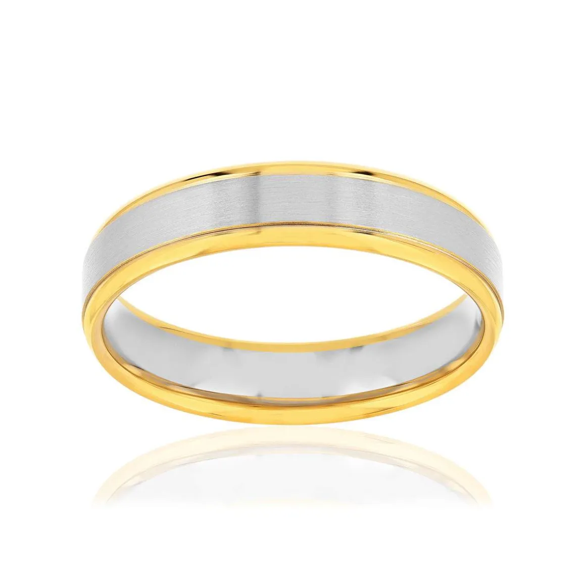 Alliance 2 ors 375 jaune et blanc 5 mm